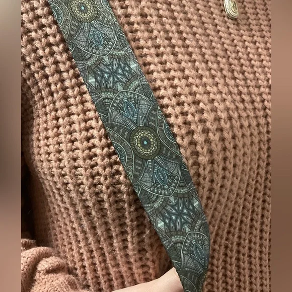 Stylish Boho & Blingy Removable Adjustable Strap “Made By Me”Crossbody Jean Bag! - Picture 6 of 16